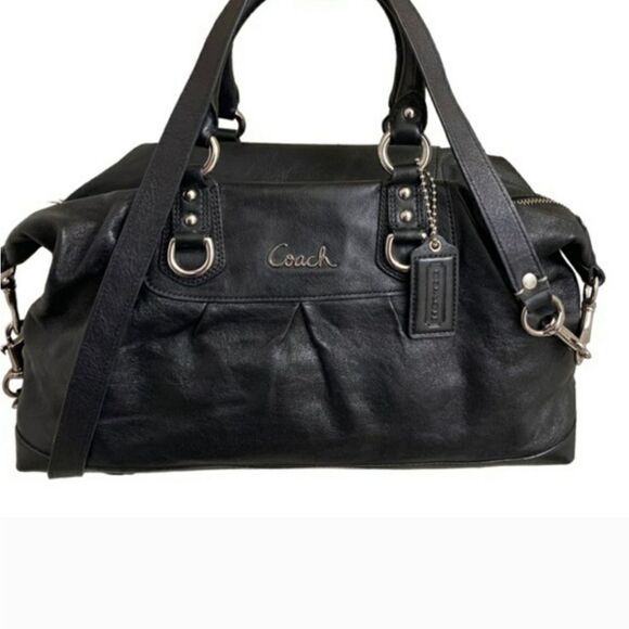 Coach Leather Ashley Satchel Handbag - Picture 1 of 12